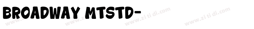 broadway mtstd字体转换